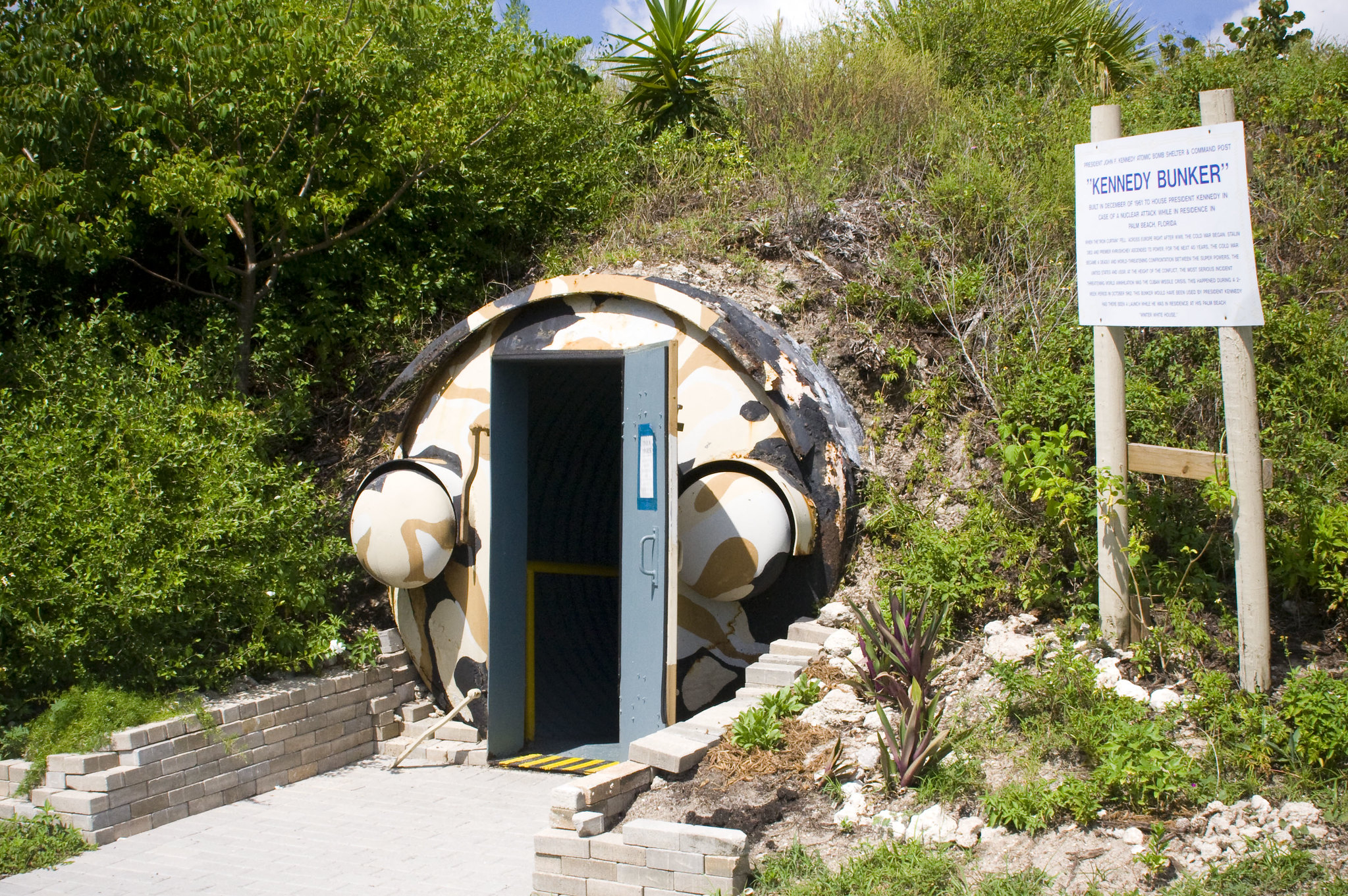 This is the entrance to Kennedy's Bunker, located on Peanut Island - 2009
