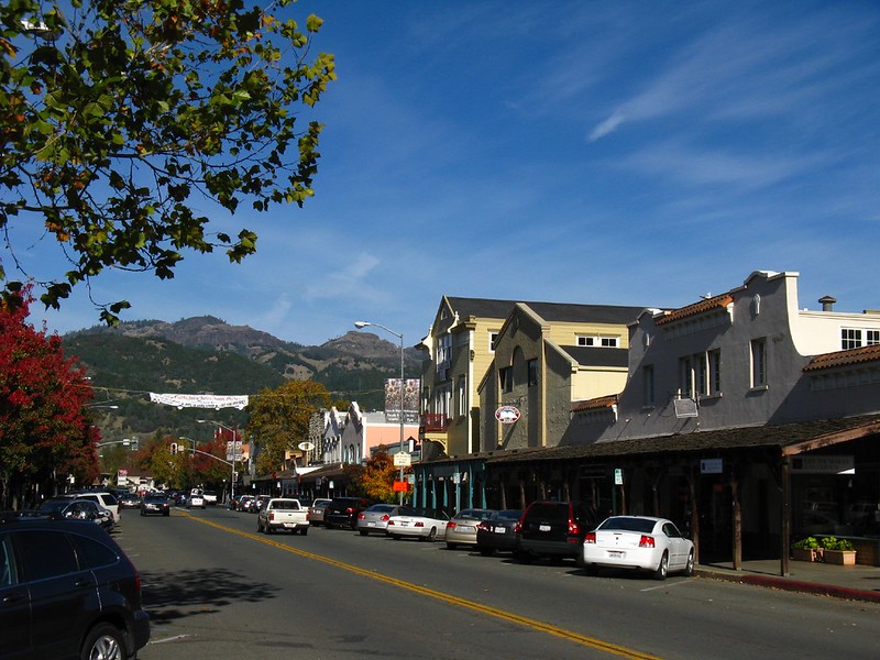 Street Photo of Calistoga, California depicting beautiful Architecture