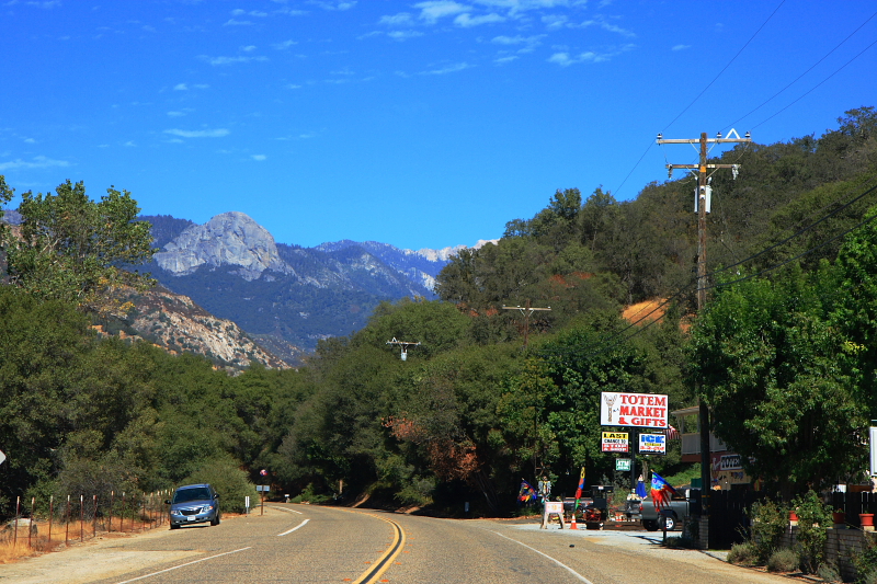 California State Route 198 in Three Rivers, California