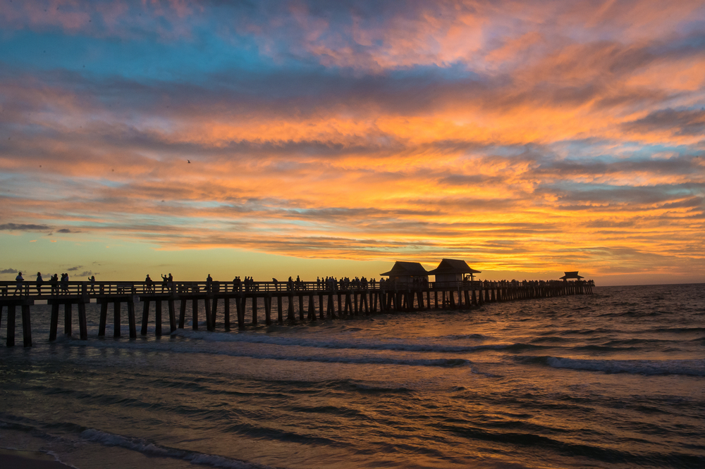 Naples Pier in Naples, Forida