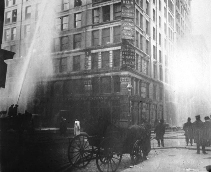 Image of Triangle Shirtwaist Factory fire on March 25 1911