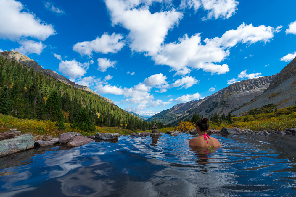 Conundrum Hot Springs near Aspen Colorado