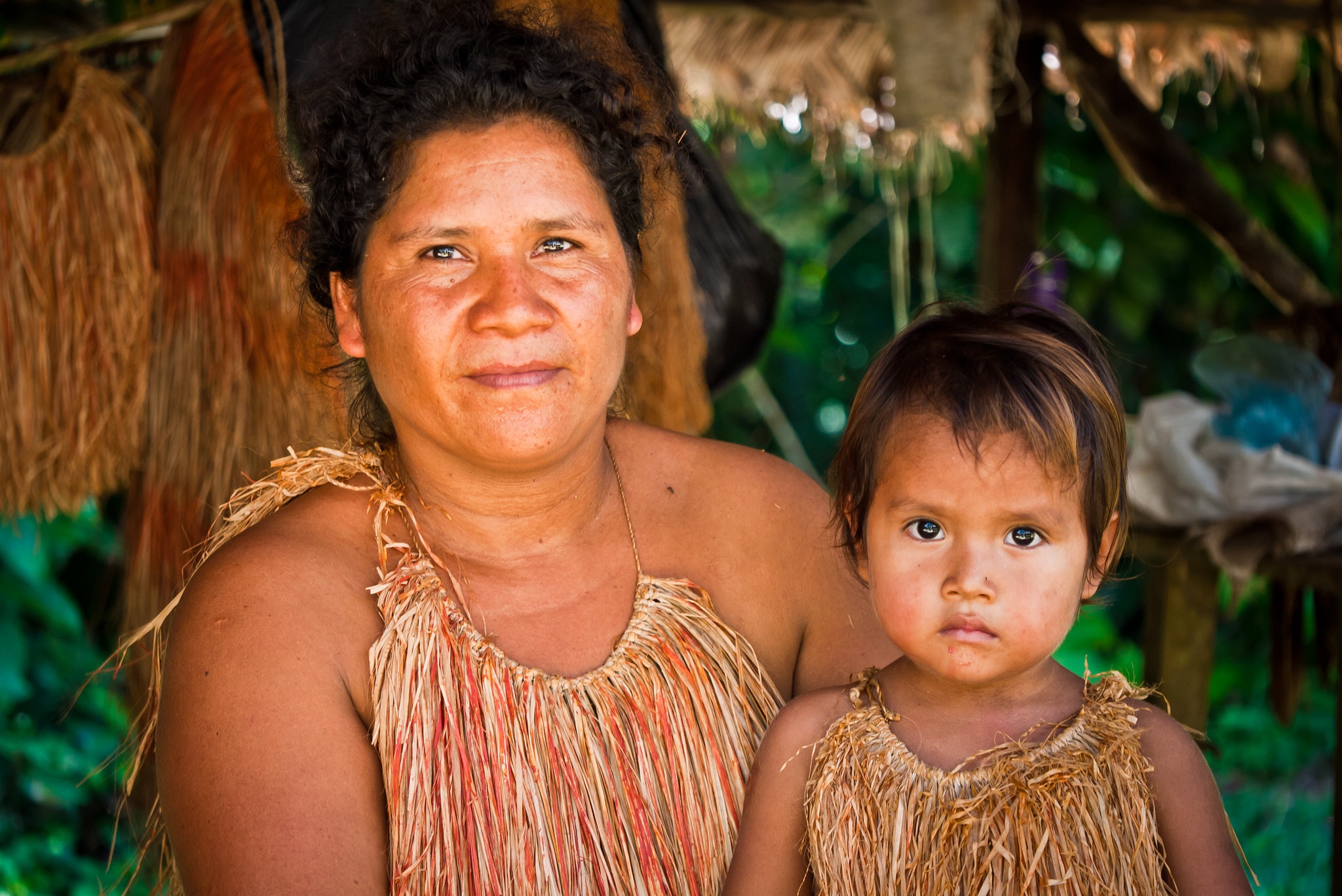 Yagua tribe Woman and Girl
