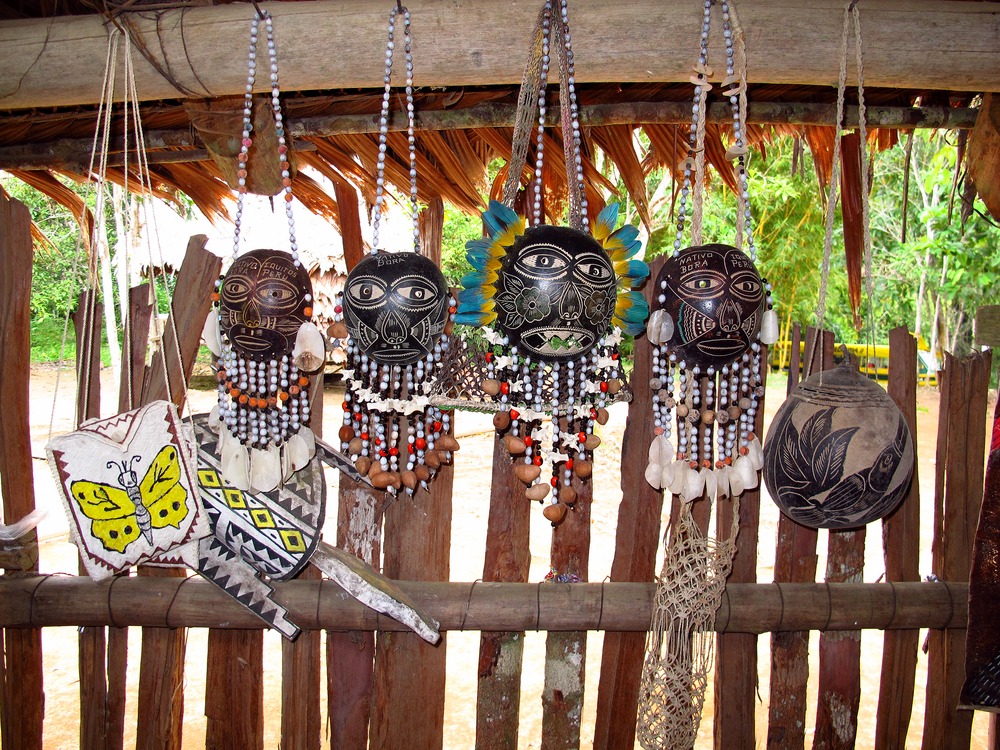 Indian village on Amazon river