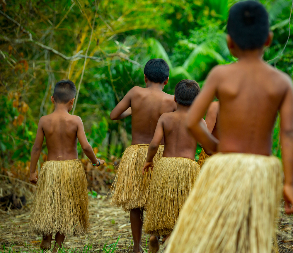 Yagua tribe children