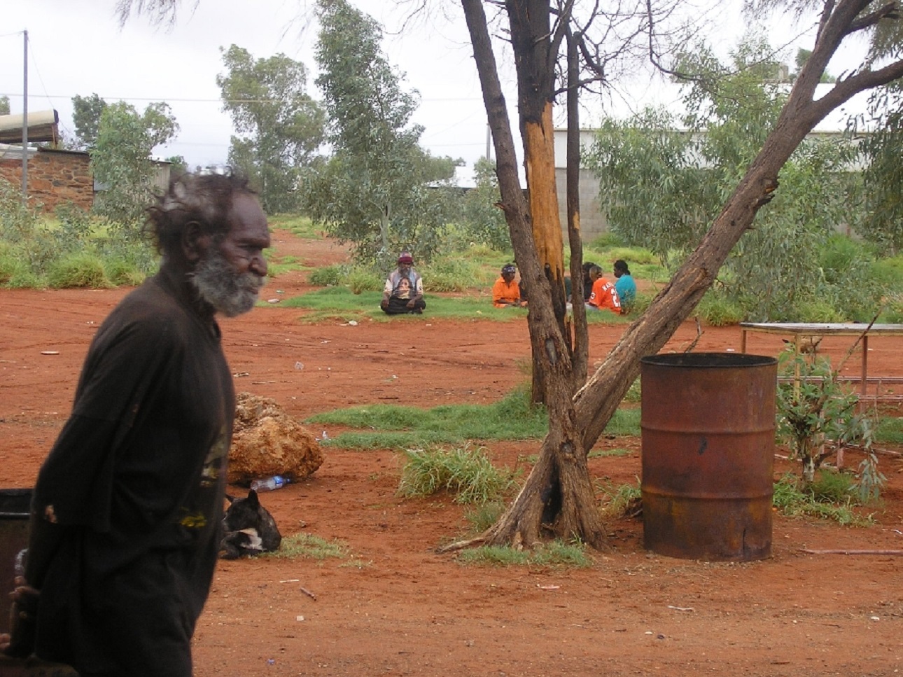 Kiwirrkurra locals mill about their community. February, 2006.