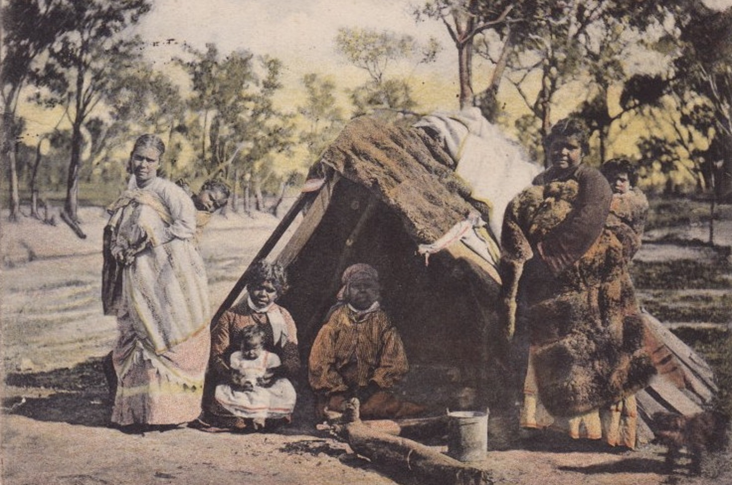 Lubras Camp, Maloga, New South Wales - 1890s