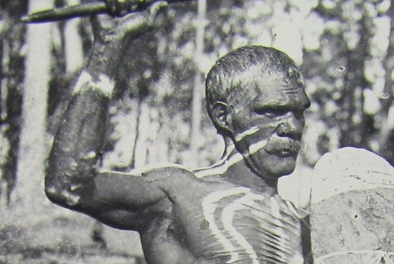 A BUNDJALUNG ABORIGINE, TWEED RIVER, N.S.W. - circa 1890