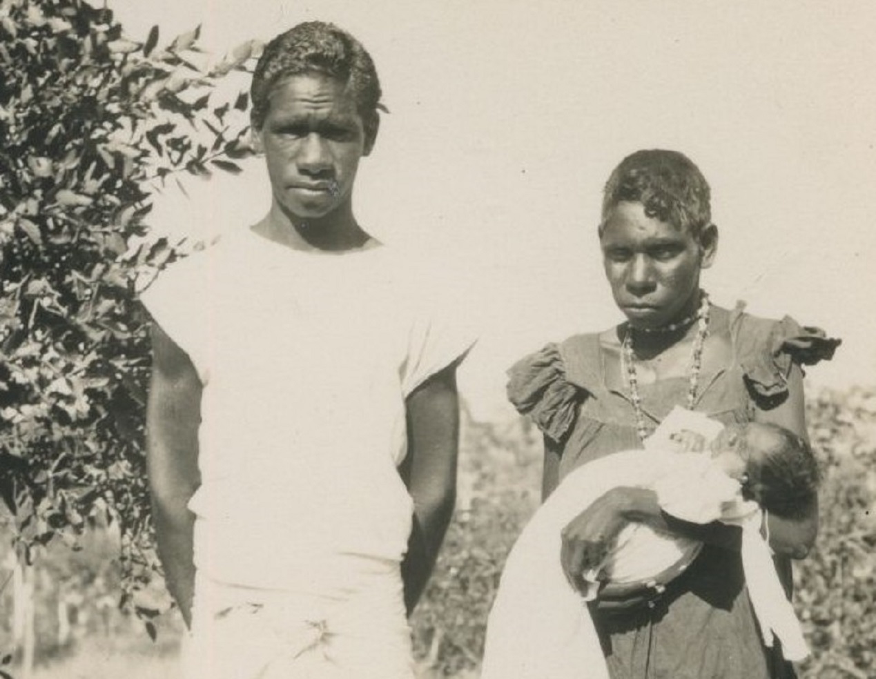 Australian aboriginal family - circa 1920