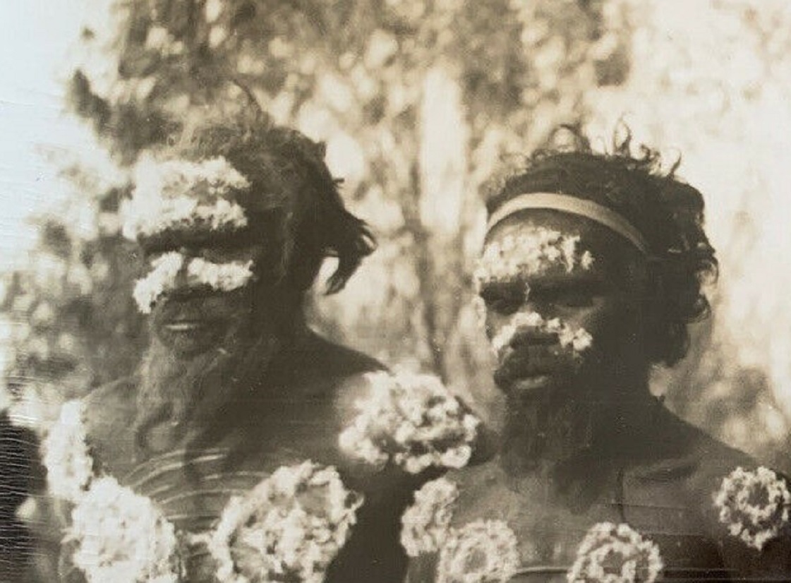 Four aboriginal tribesmen in Central Australia - 1930s