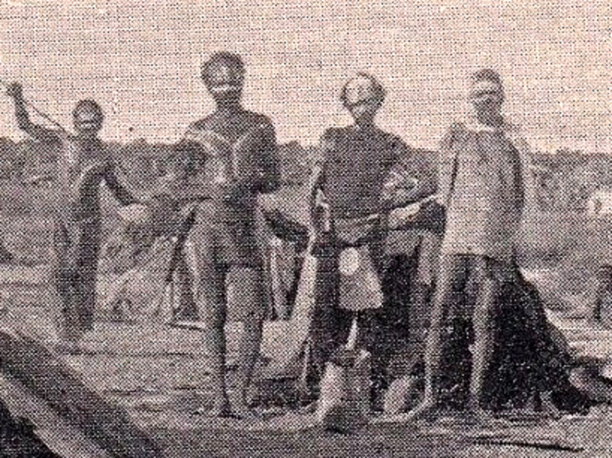 Native Camp at Beagle Bay, Western Australia - very early 1900s