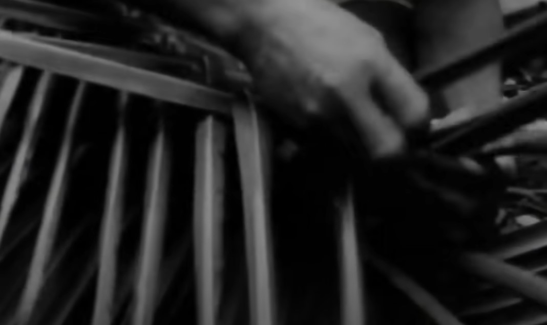 Six Tongan castaways making shelter 