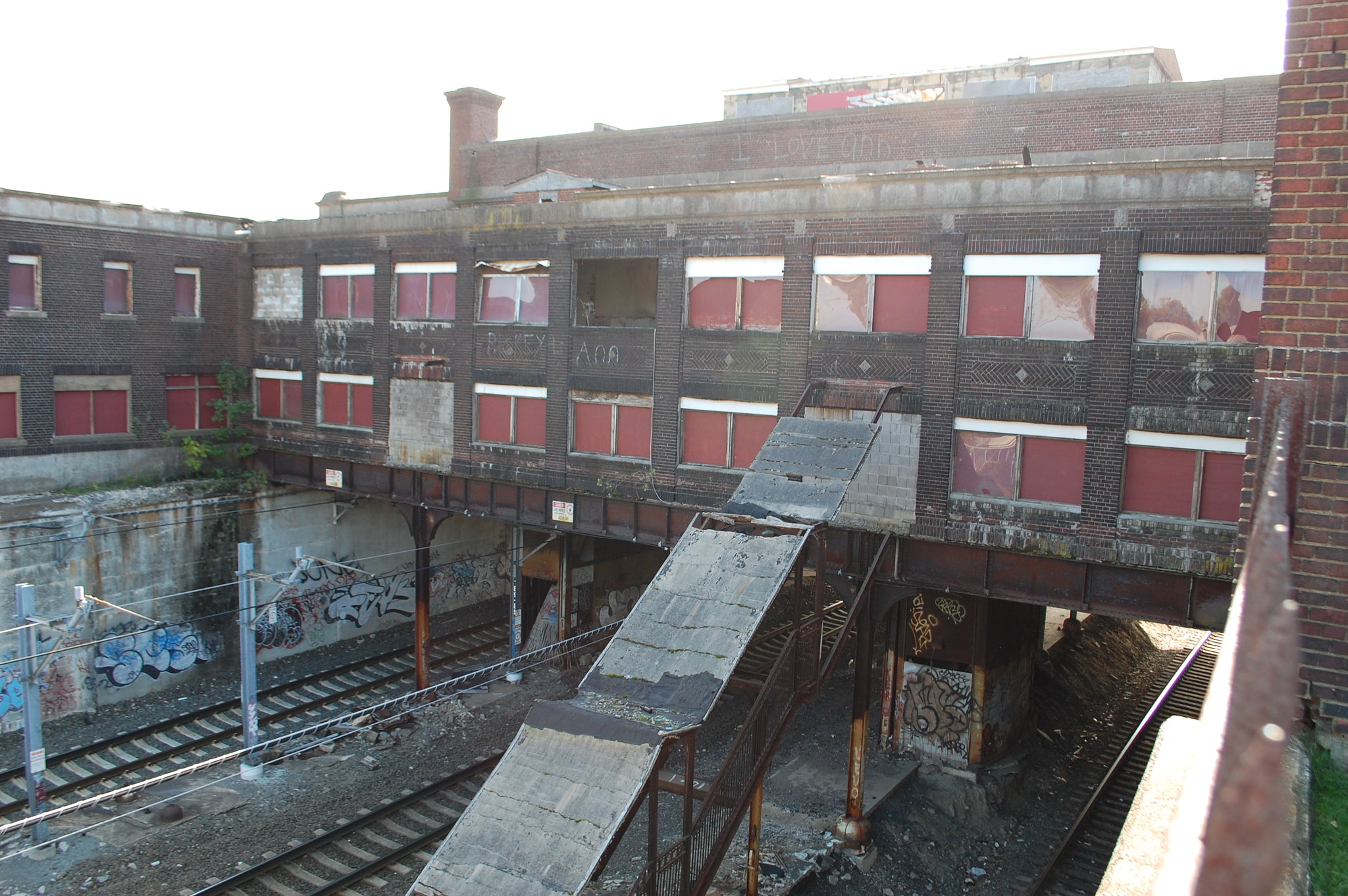 Abandoned Pawtucket -Central Falls Train station. RI