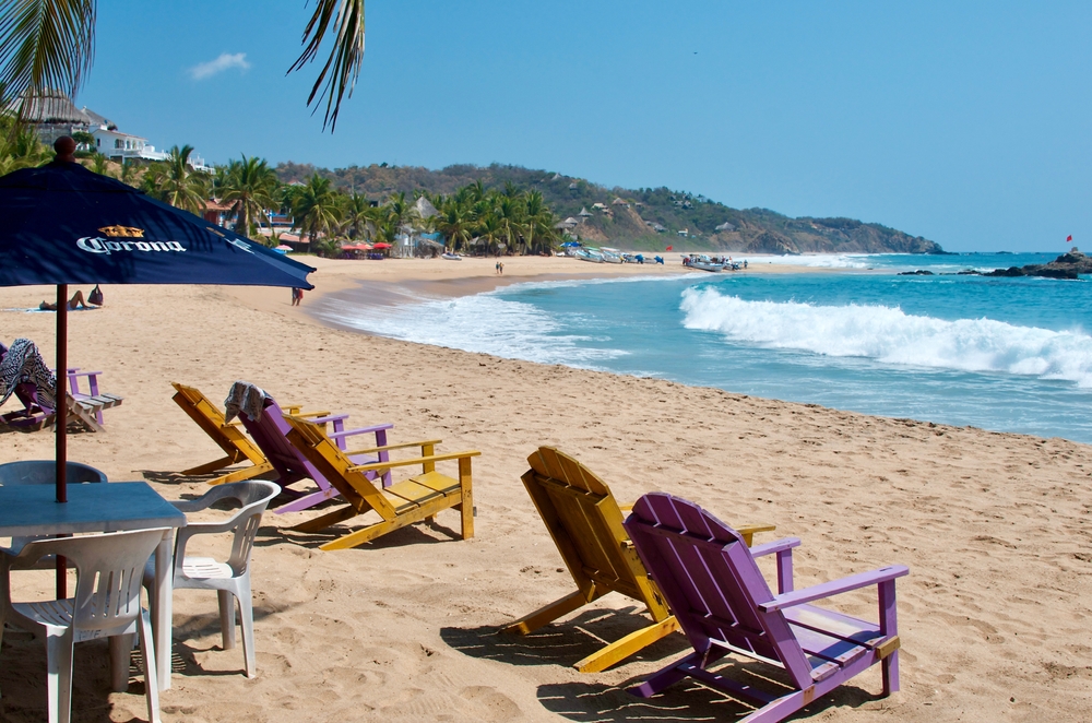 Beach Zipolite Mexico