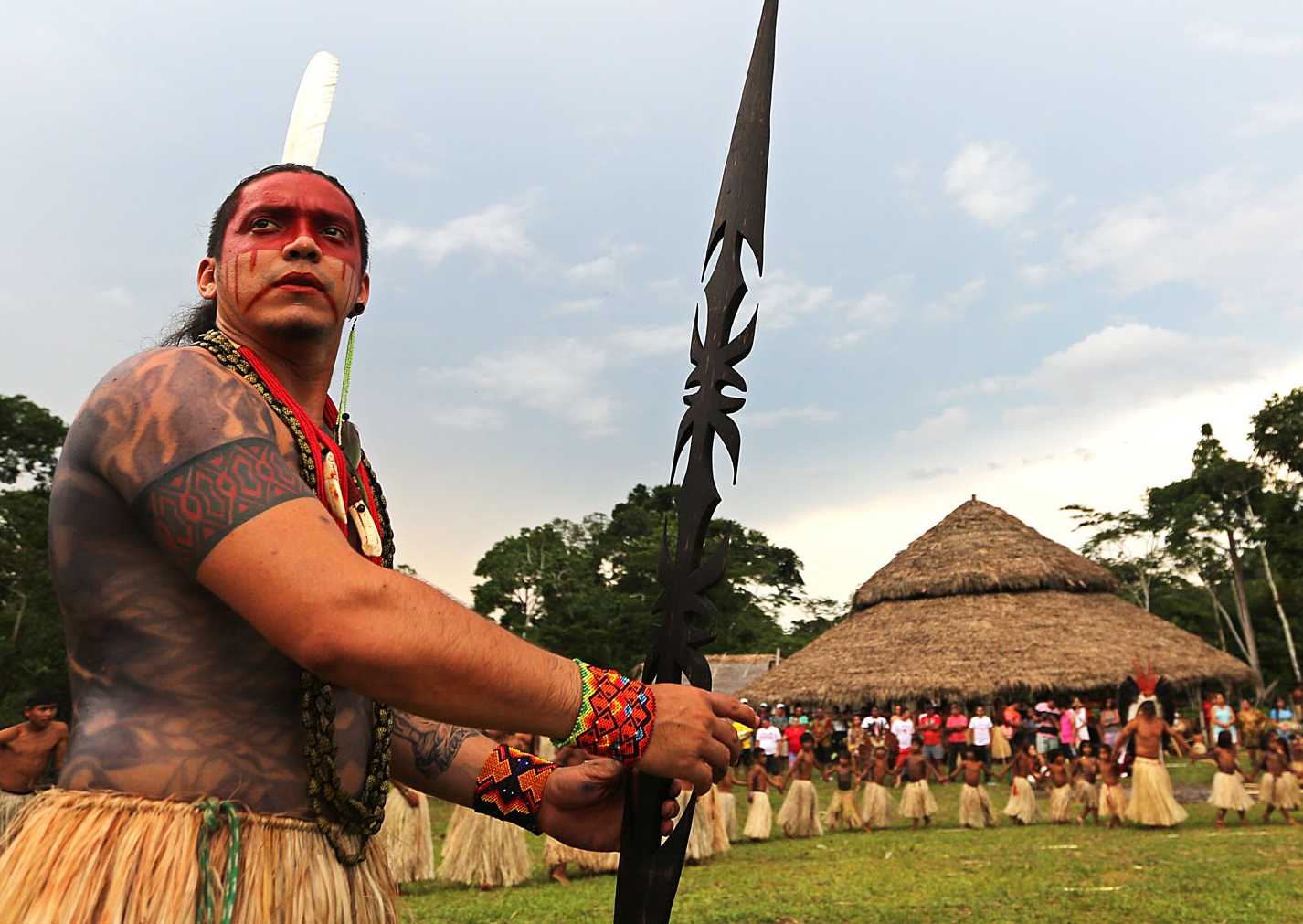 Taino Indigenous people village.