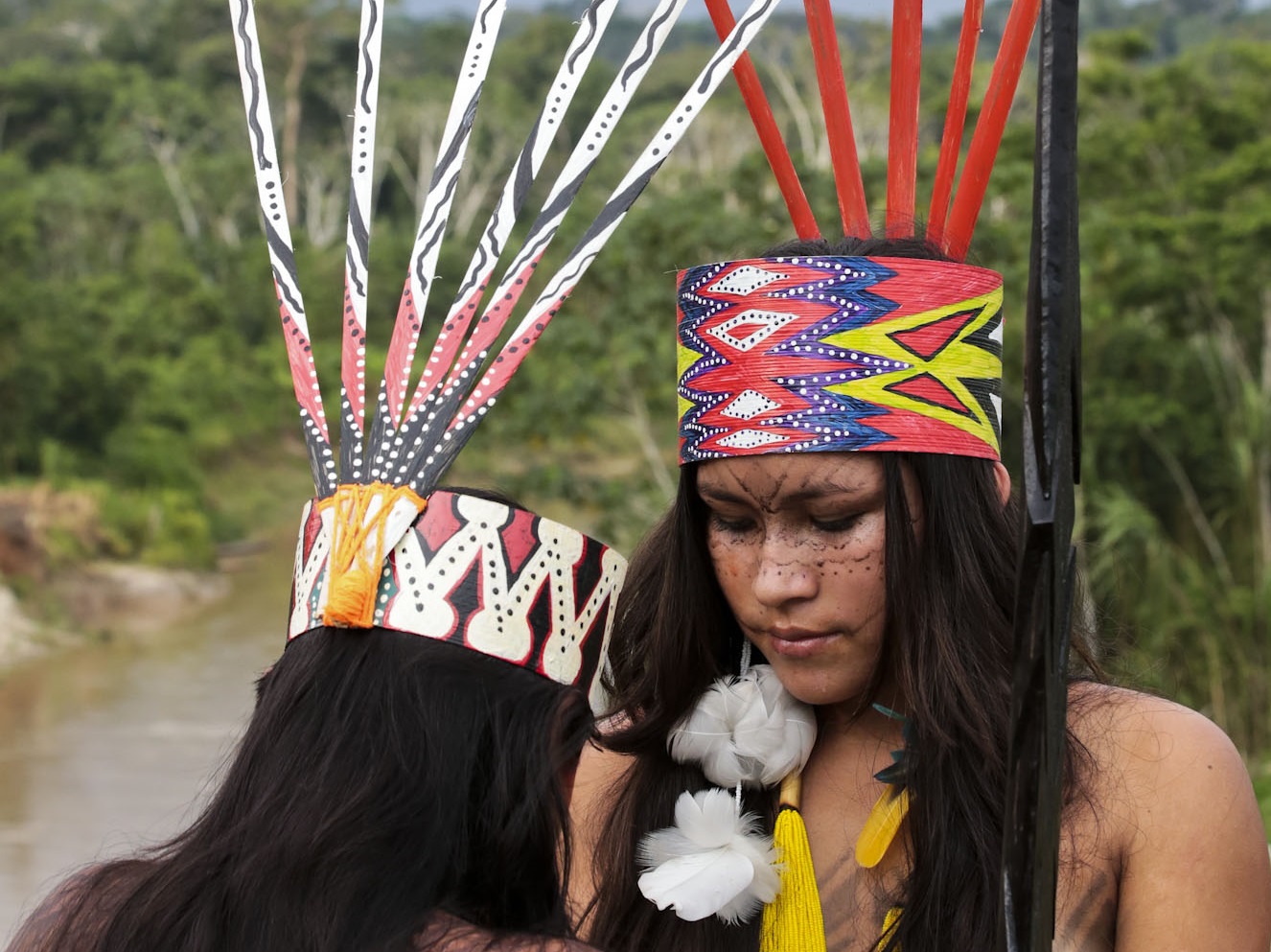 Taino Indian woman - indigenous people of the Dominican Republic.
