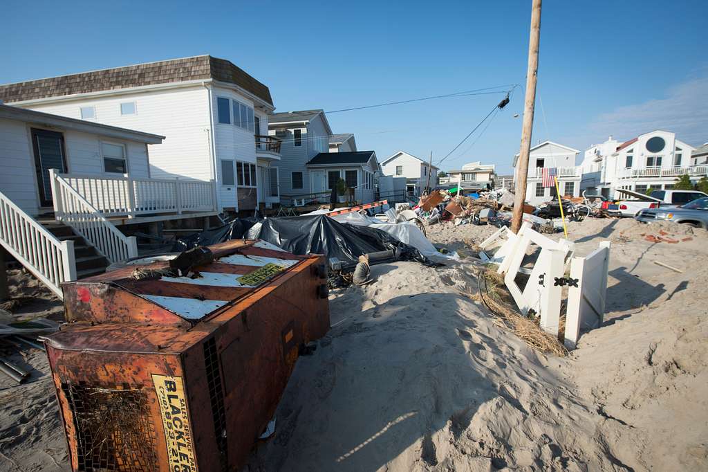 In the wake of Hurricane Sandy, debris and destruction