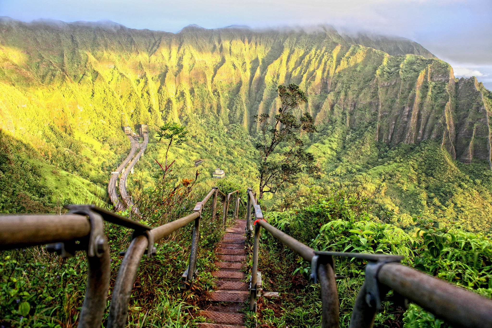 The forbidden stairway on Oahu.