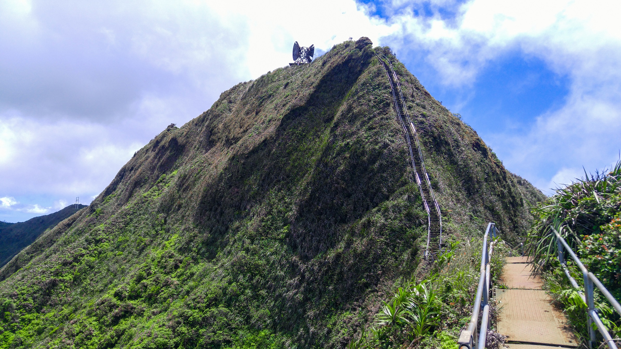 The Stairway to Heaven on Oahu, Hawaii, The Haiku Stairs Hike Trail