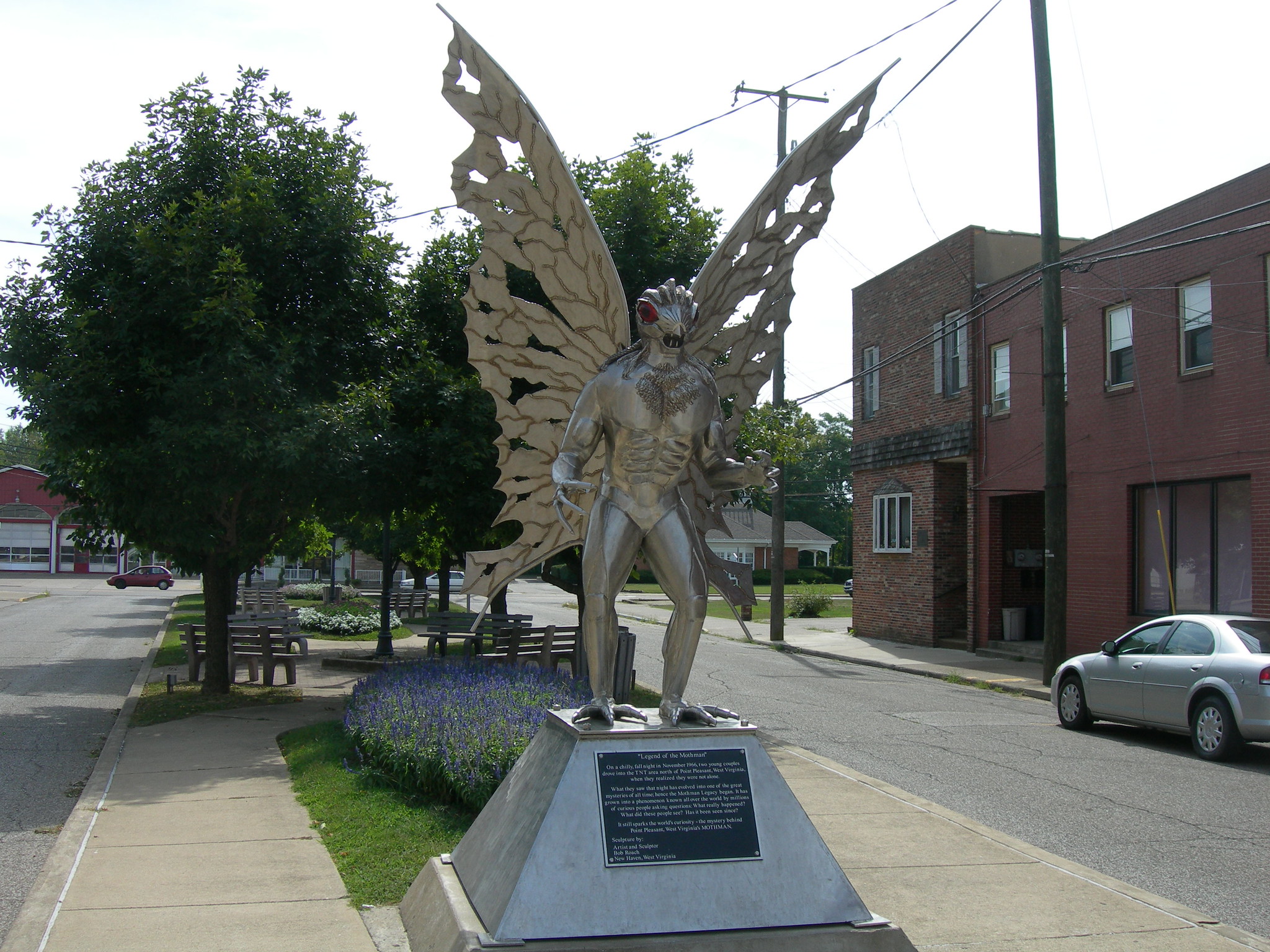 Mothman Statue West Virginia - 2008