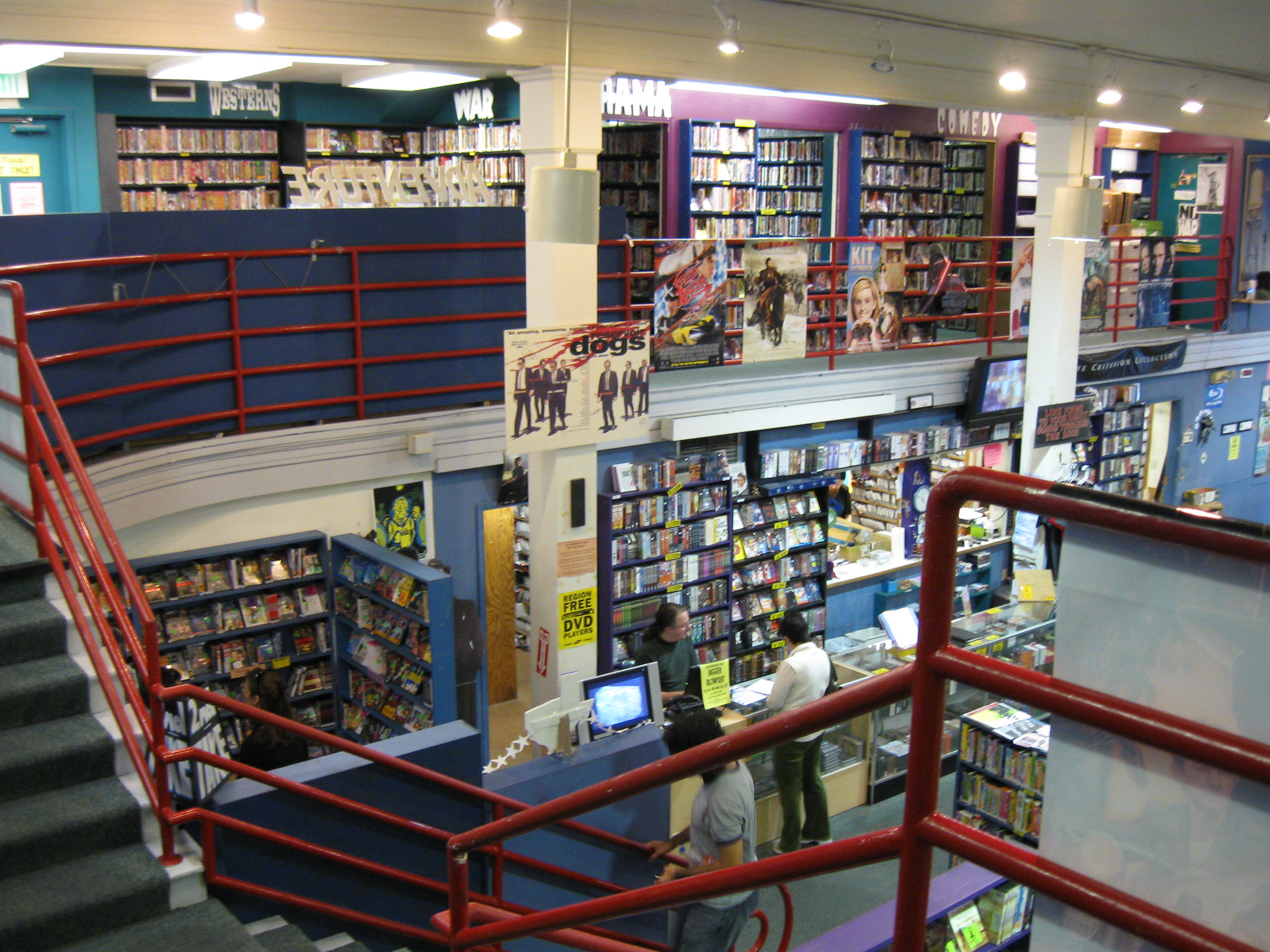 Scarecrow Video movie rental store interior - 2008