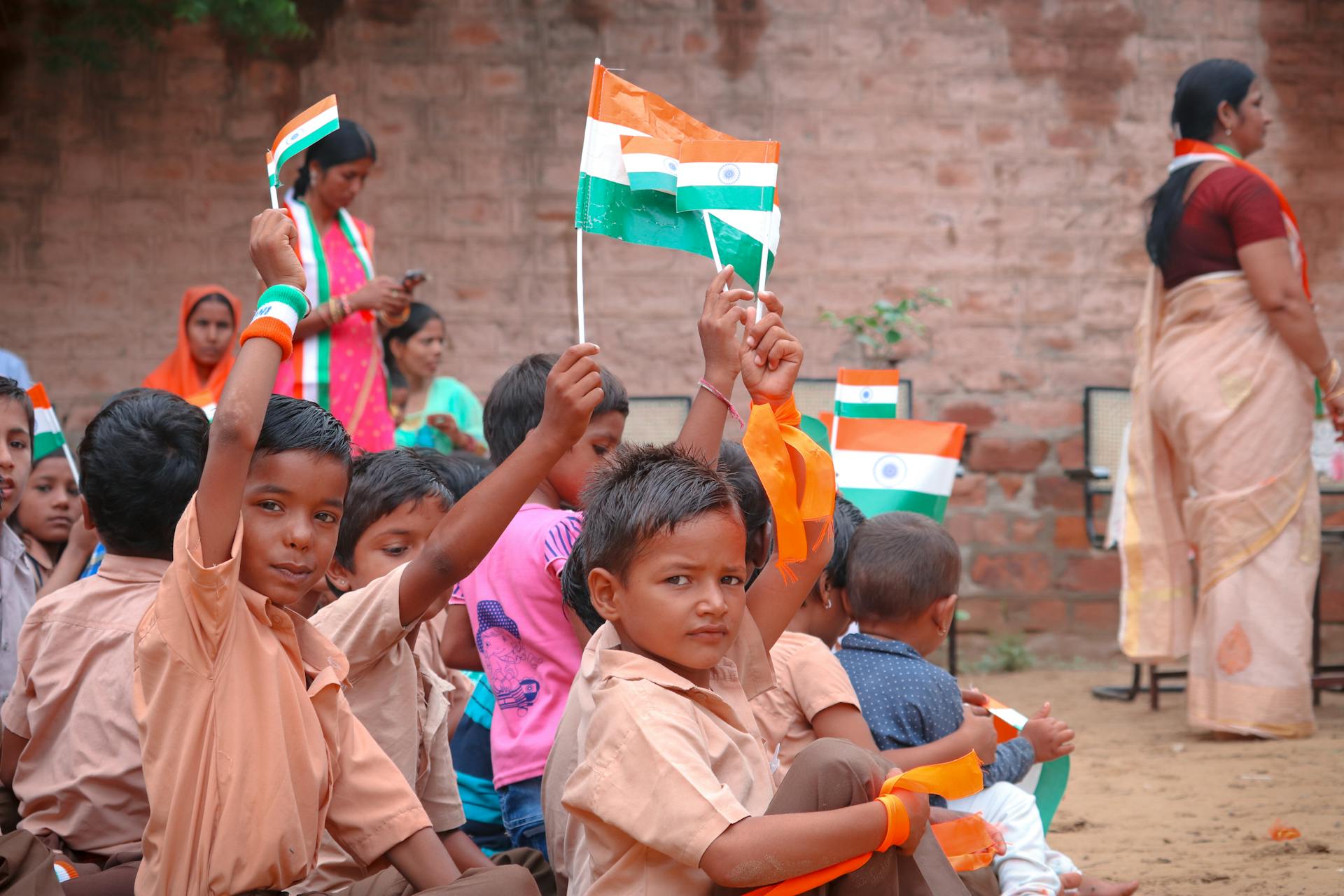 School children in India