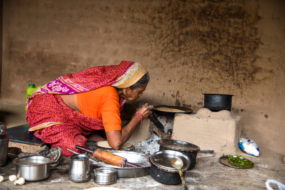Woman in rural India