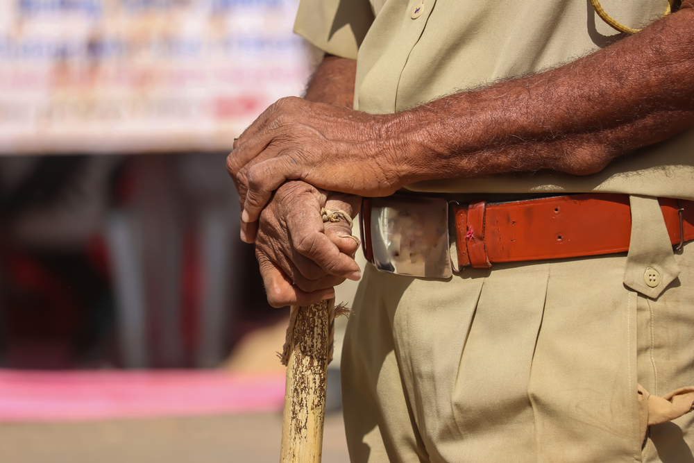 Indian policeman in uniform