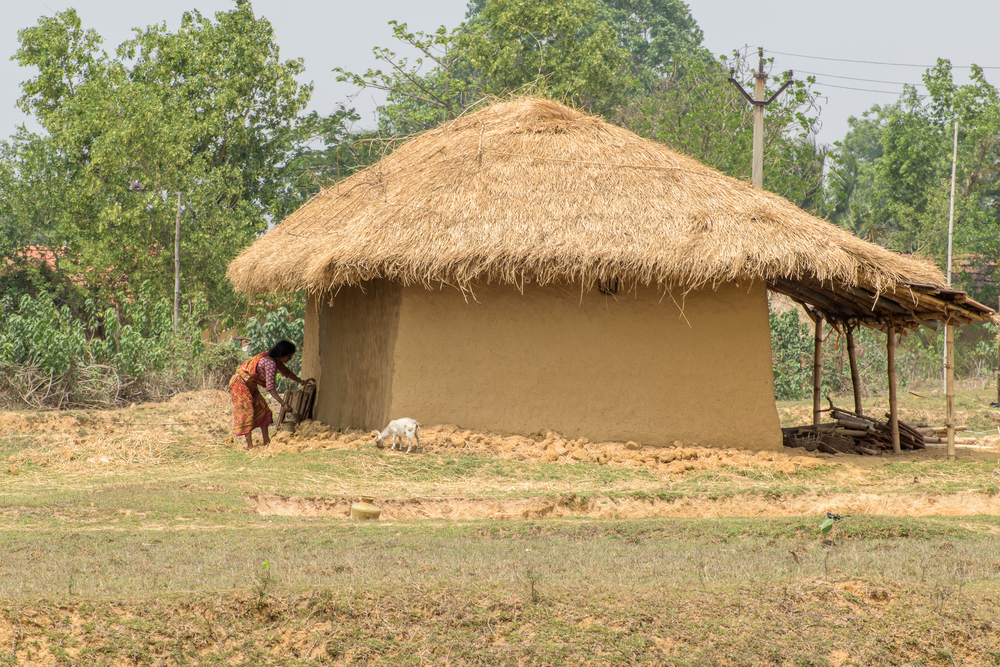 mud houses in rural india