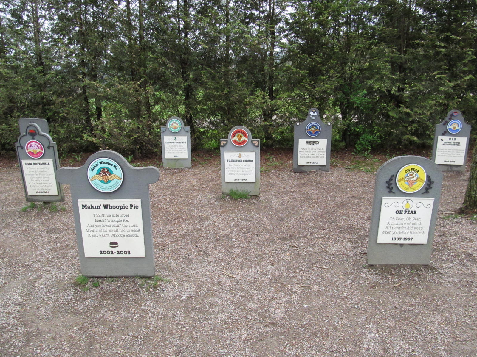 Ben & Jerry's Flavor Graveyard - Waterbury, Vermont - 2012