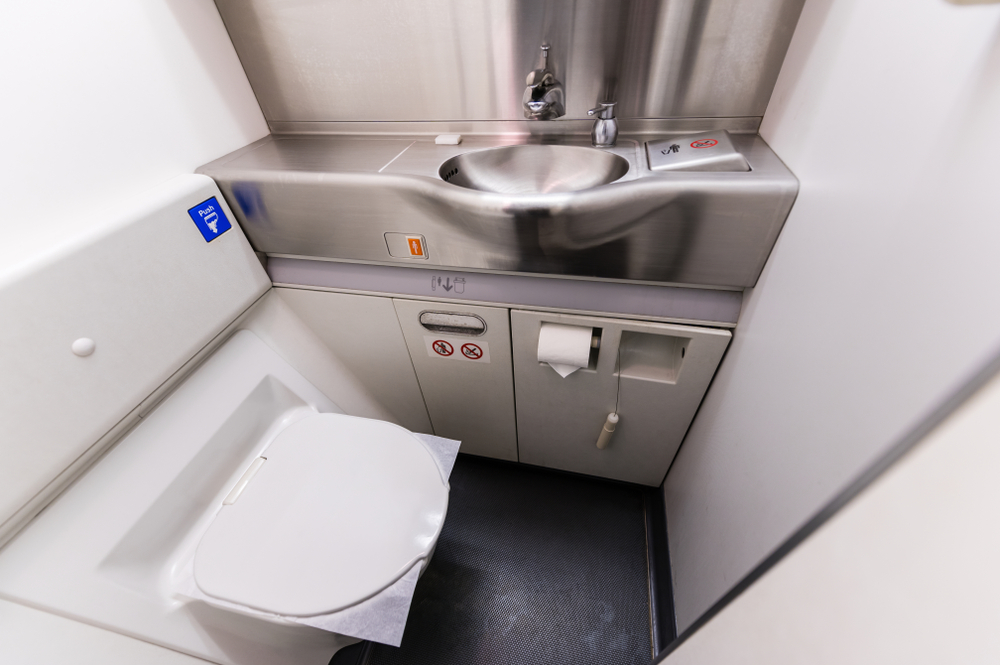 airplane toilet