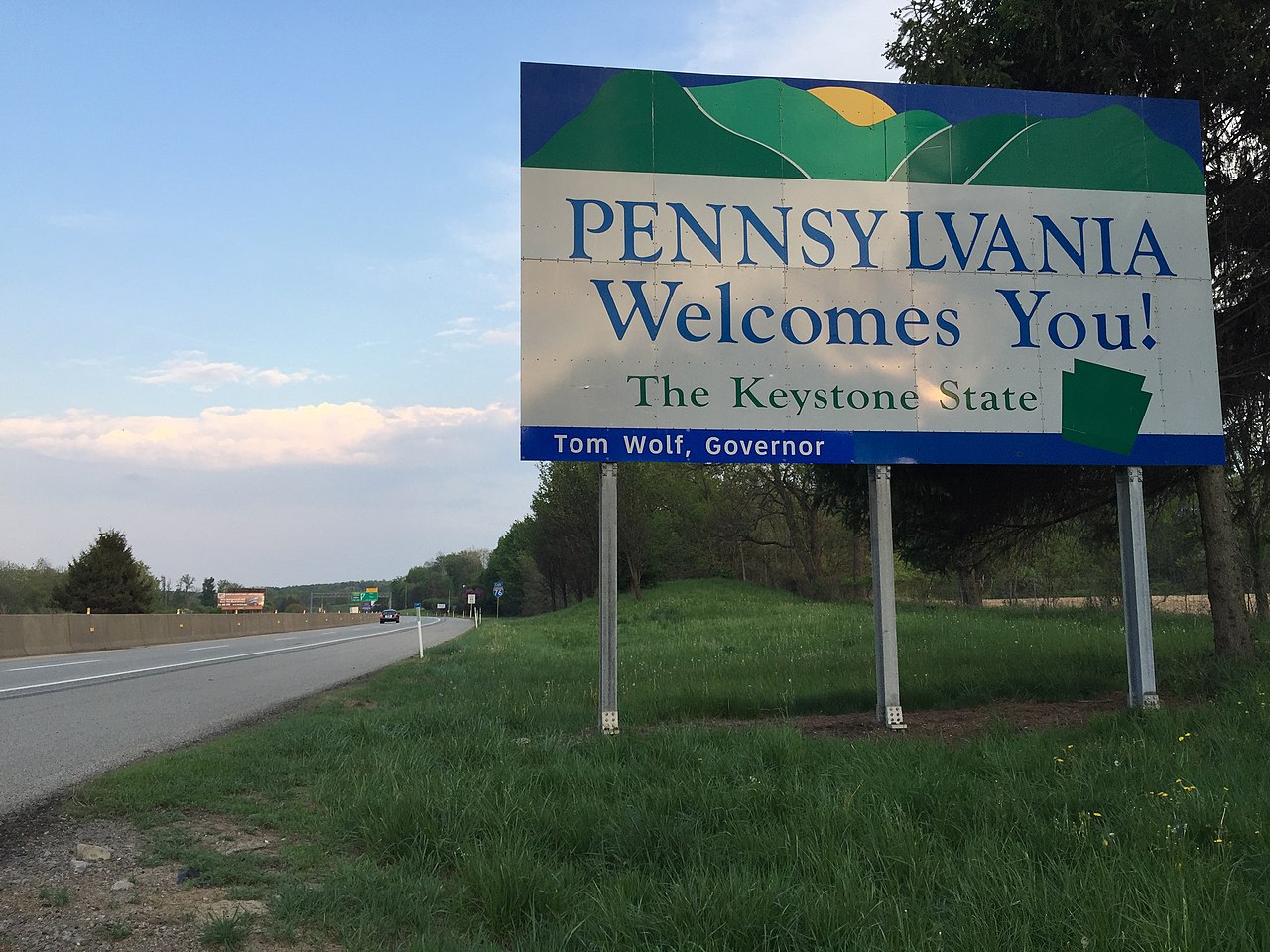 Entering North Beaver Township, Lawrence County, Pennsylvania sign - 2015