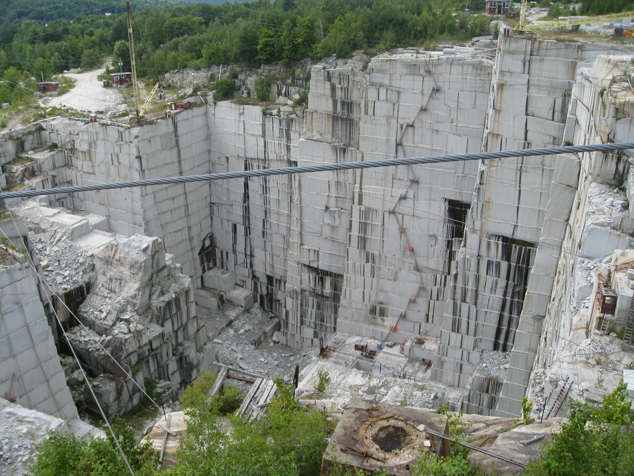 New Hampshire granite quarry.