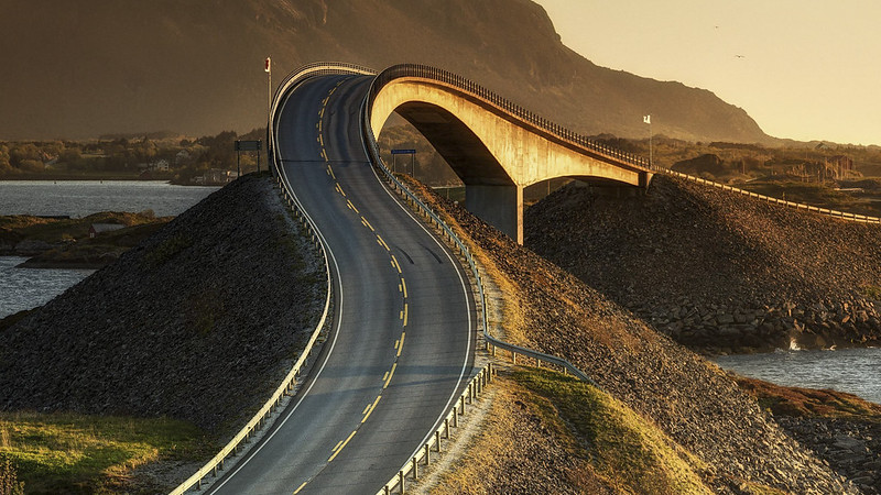 Landscape Photo of The Atlantic Road in Norway
