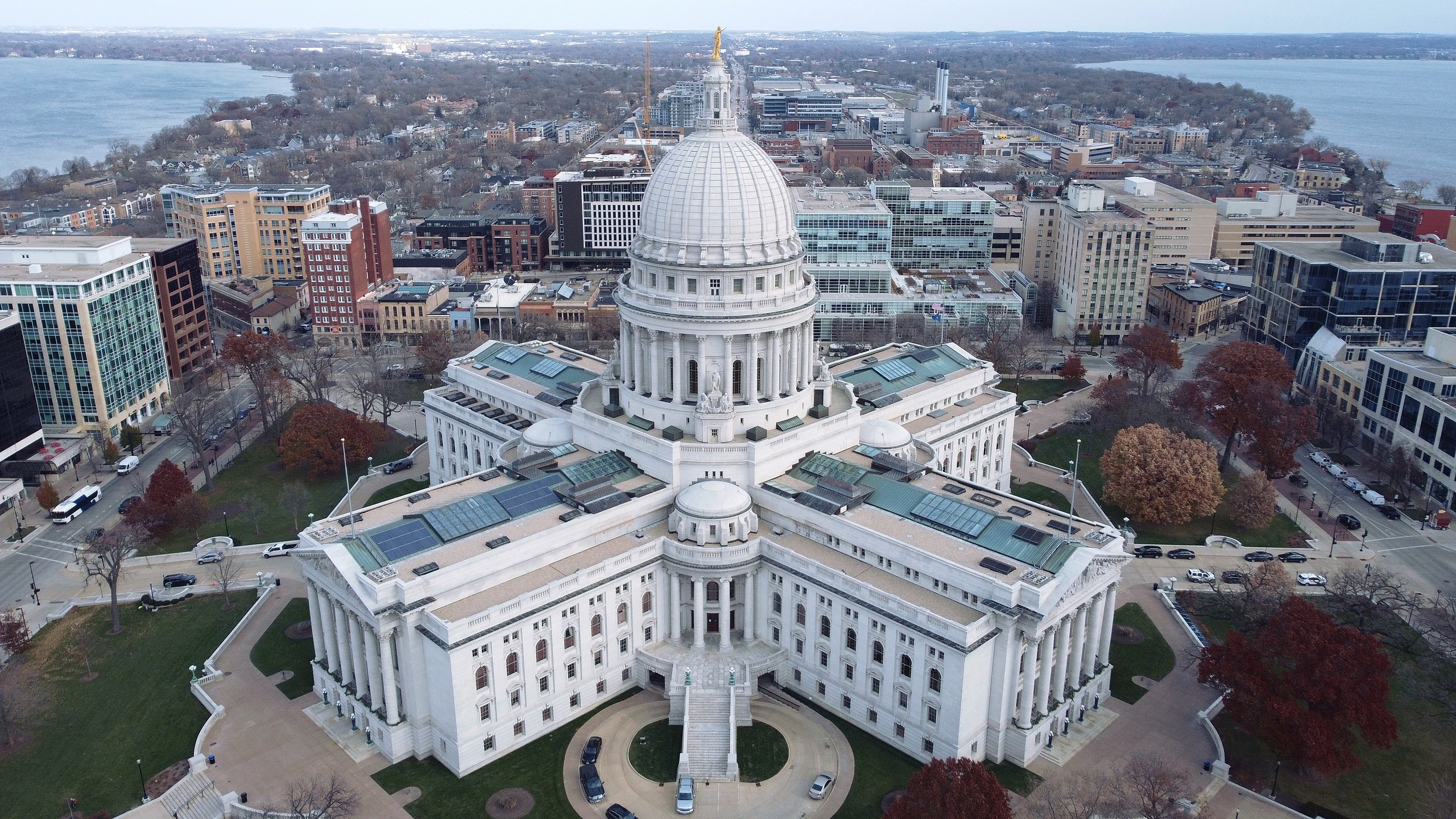 Wisconsin State Capitol Aerial - 2021
