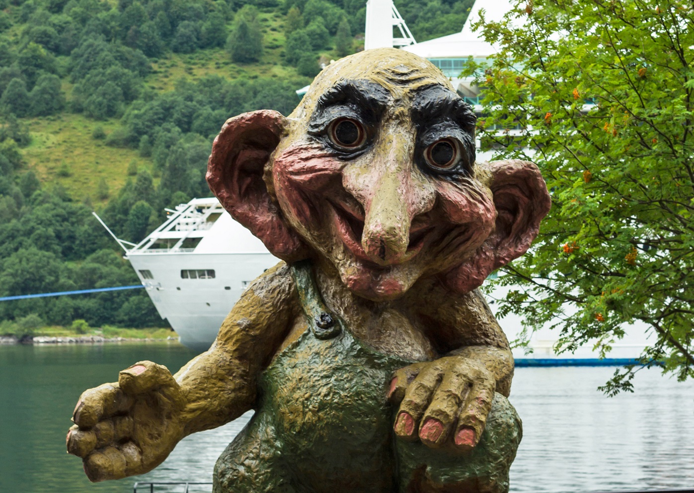 Troll monument in Geiranger, Norway.