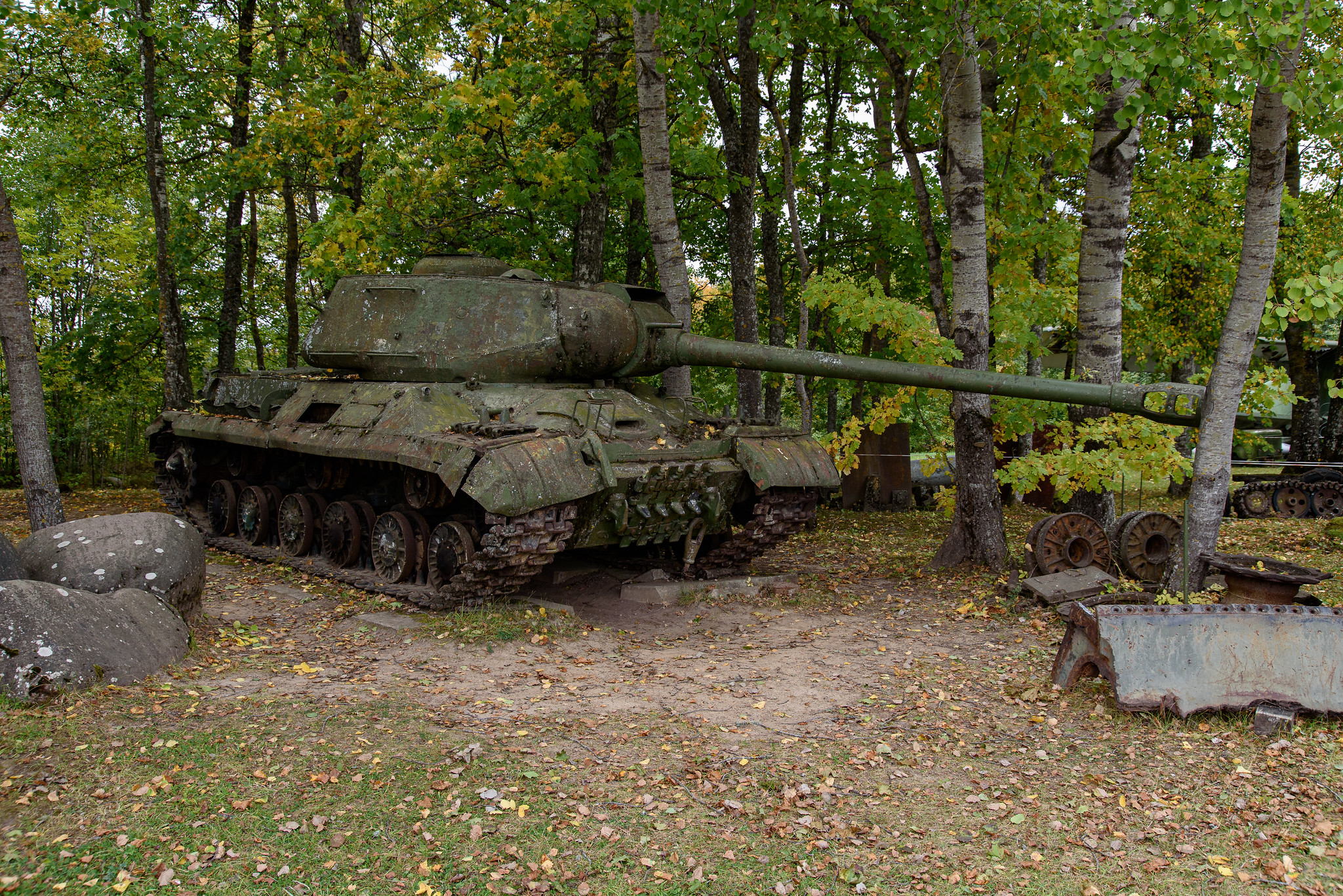 Old tank in the woods.