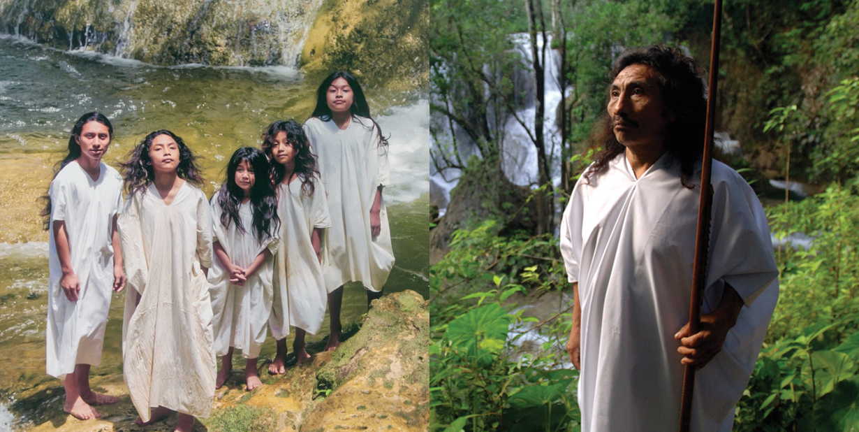 Lacandon People Split image