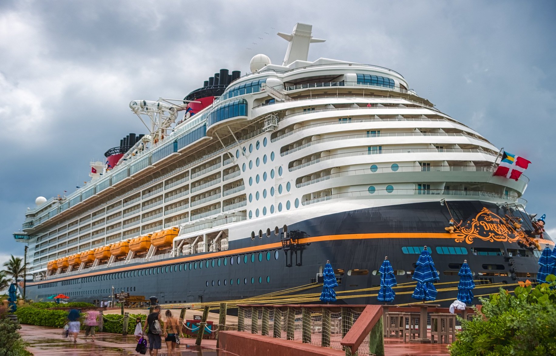 Close-up Photo of the The Disney Dream a cruise ship operated by Disney Cruise Line