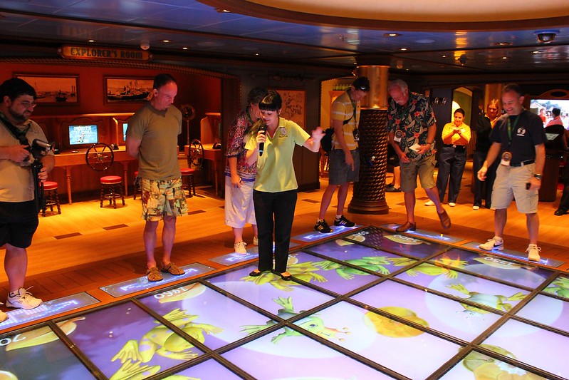 Oceaner Lab interactive play floor at Disney Fantasy Ship