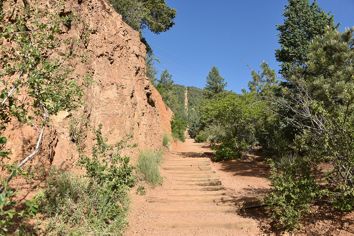 the manitou incline, colorado
