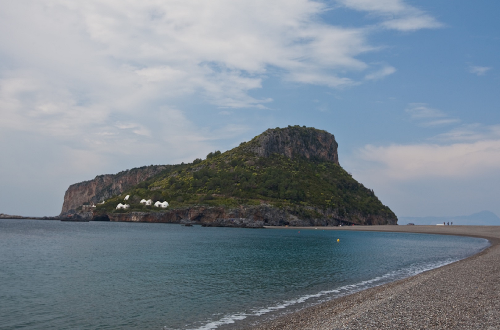Dino Island and the lovely beach around it.