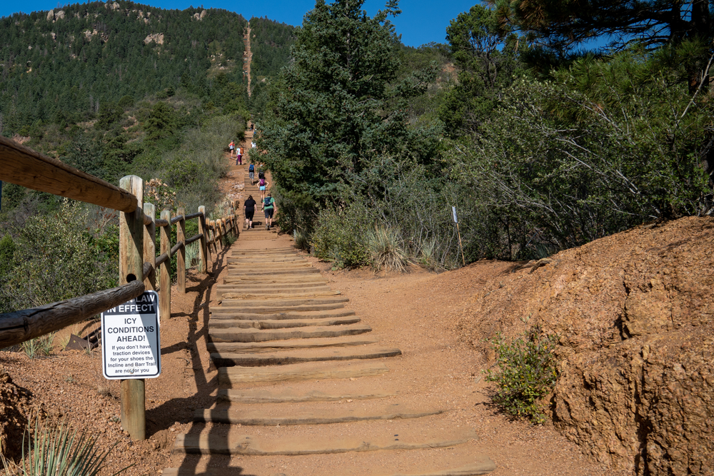 the manitou incline, colorado