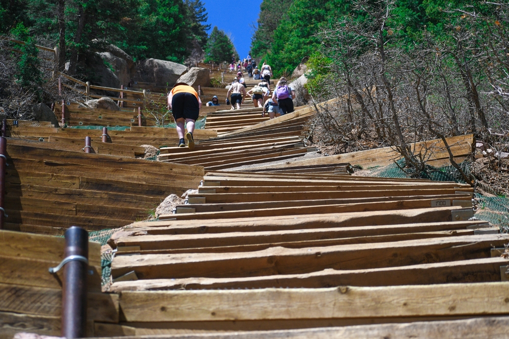 the manitou incline, colorado
