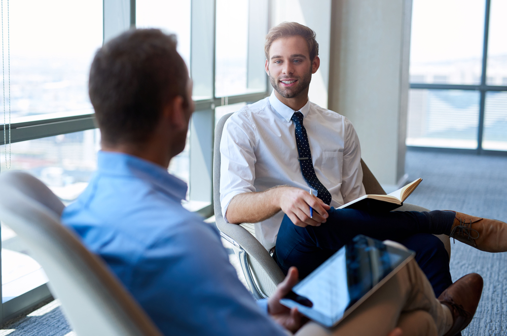 Two Business men having conversation