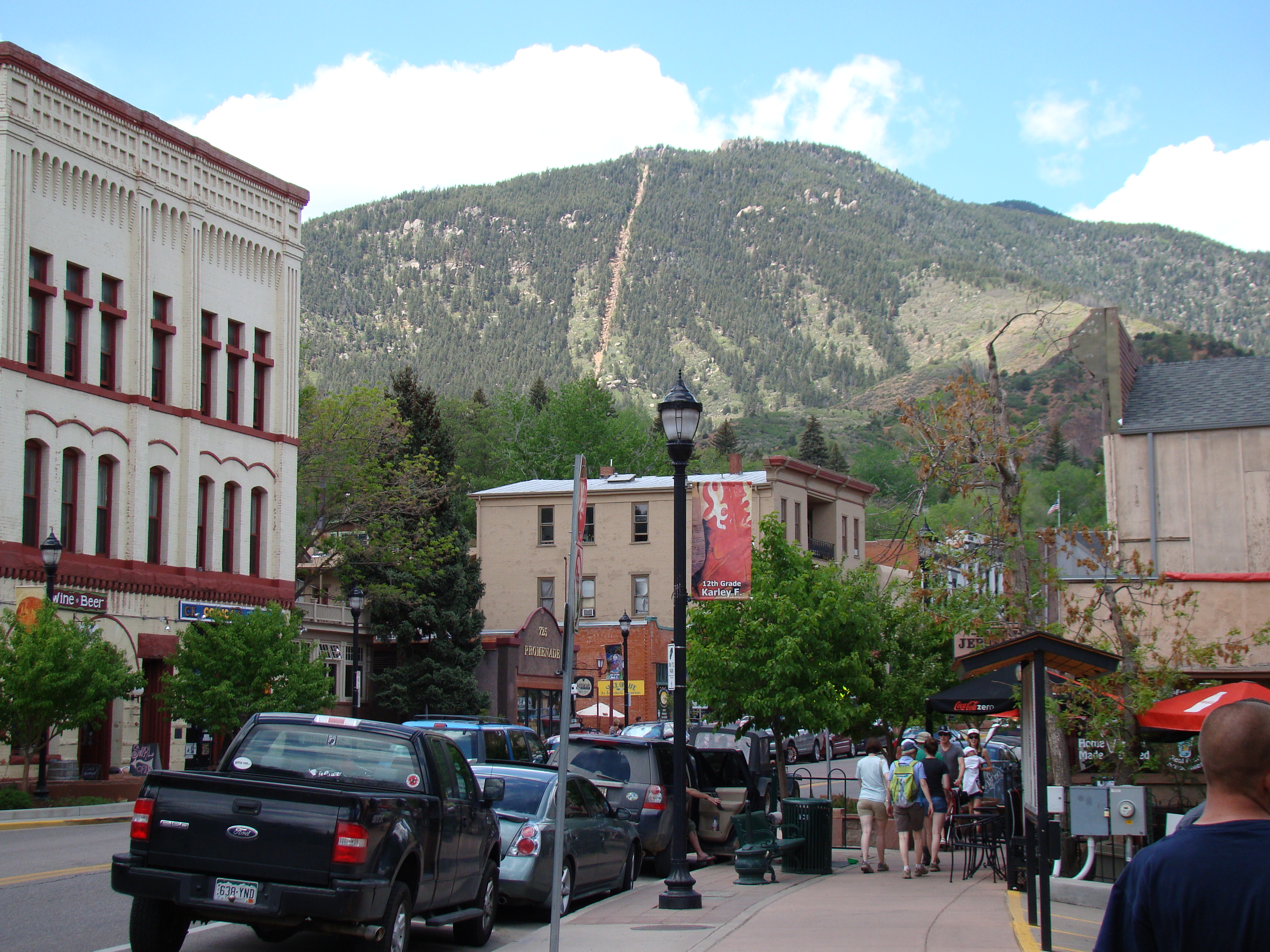 The Manitou Incline Rising Above Manitou Springs, Co May 2013
