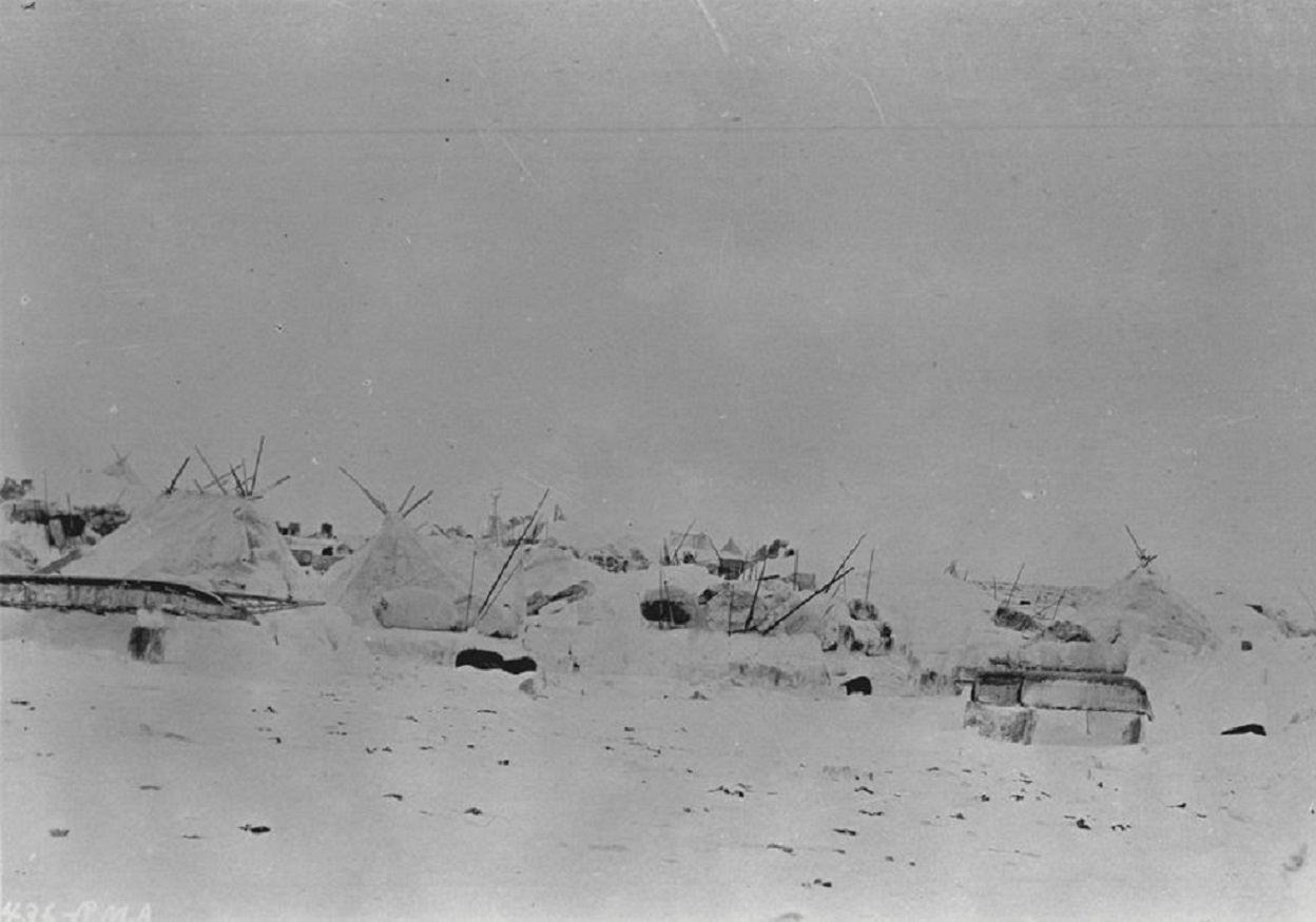 Copper Inuit Snowhouse Village At Bernard Harbour