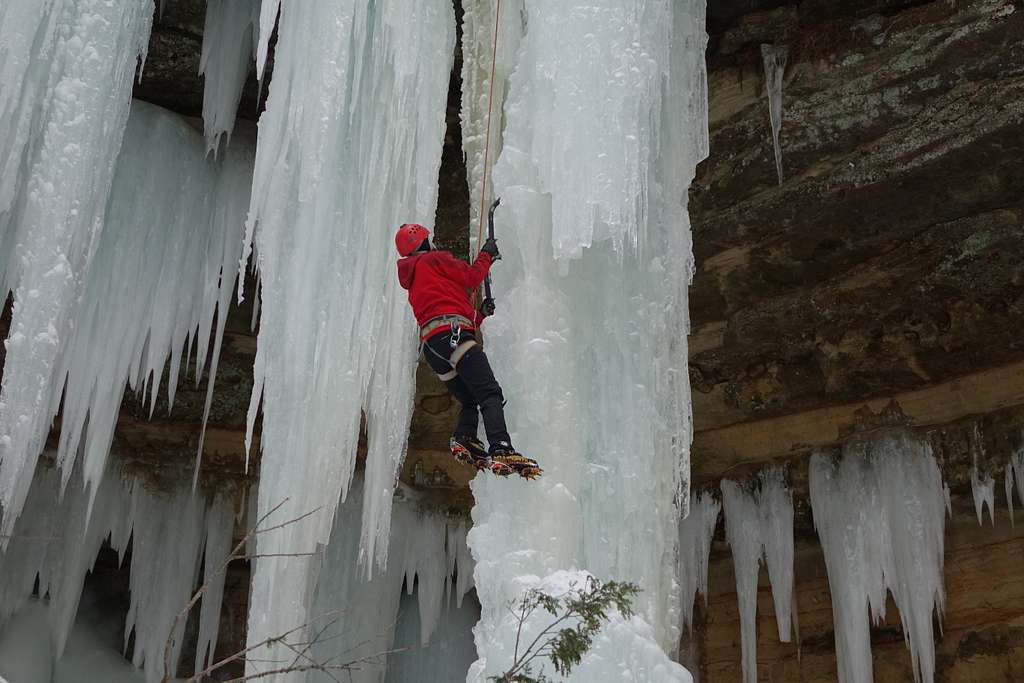 Ice Climbing At Pictured Rocks National Lakeshore