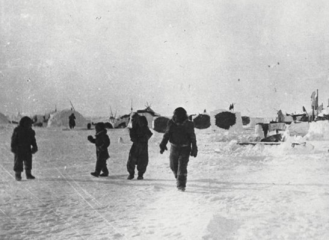 Snowhouses in Minto Inlet, Victoria Island, Northwest Territories