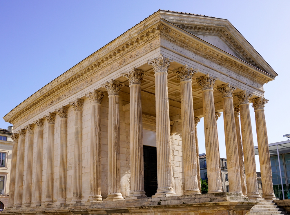 Maison Carree in Nimes in south France